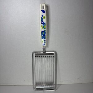 VTG Ecko Slicer Tomato Cheese Avocado Egg Cutter Floral Handle Cottagecore MCM